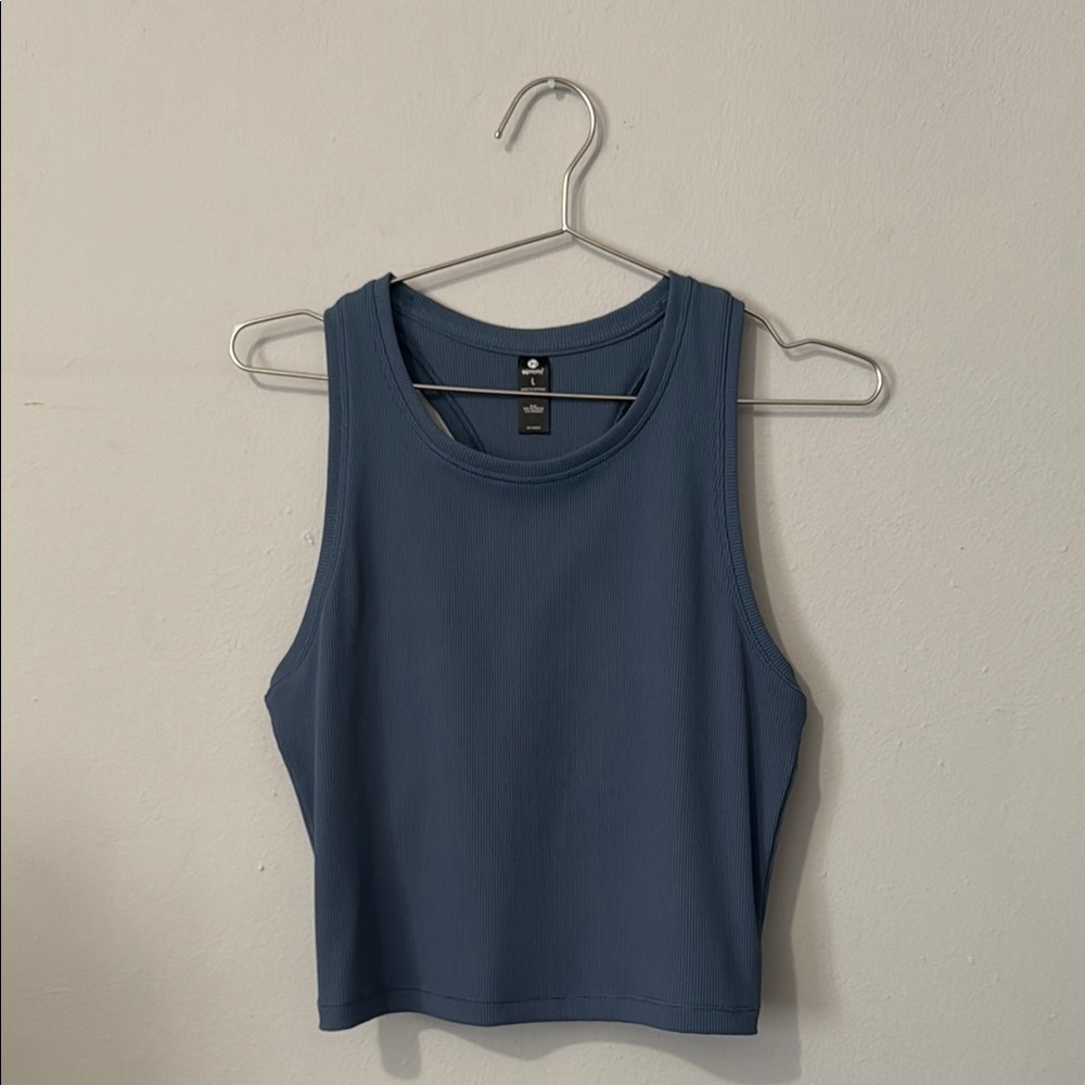 Blue athletic tank